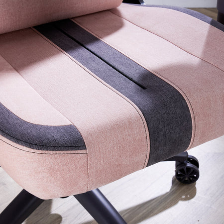 Onyx Fabric Office Gaming Chair - Pink / Grey