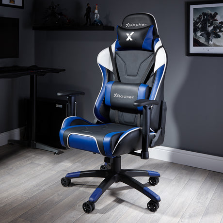 X Rocker Agility eSports Gaming PC Office Chair in Blue
