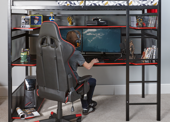 The X Rocker Gaming Bunk Bed Has Landed