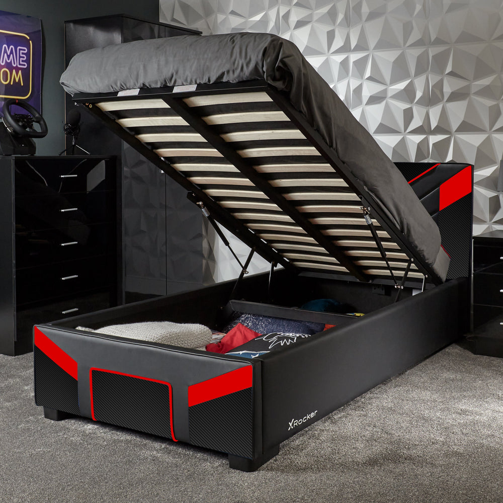 Cerberus MKII Ottoman Gaming Bed - Carbon Red (3 Sizes)