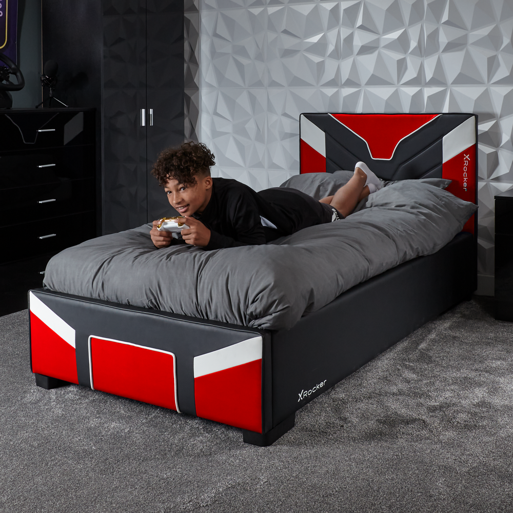 Cerberus MKII Ottoman Gaming Bed - Red (3 Sizes)