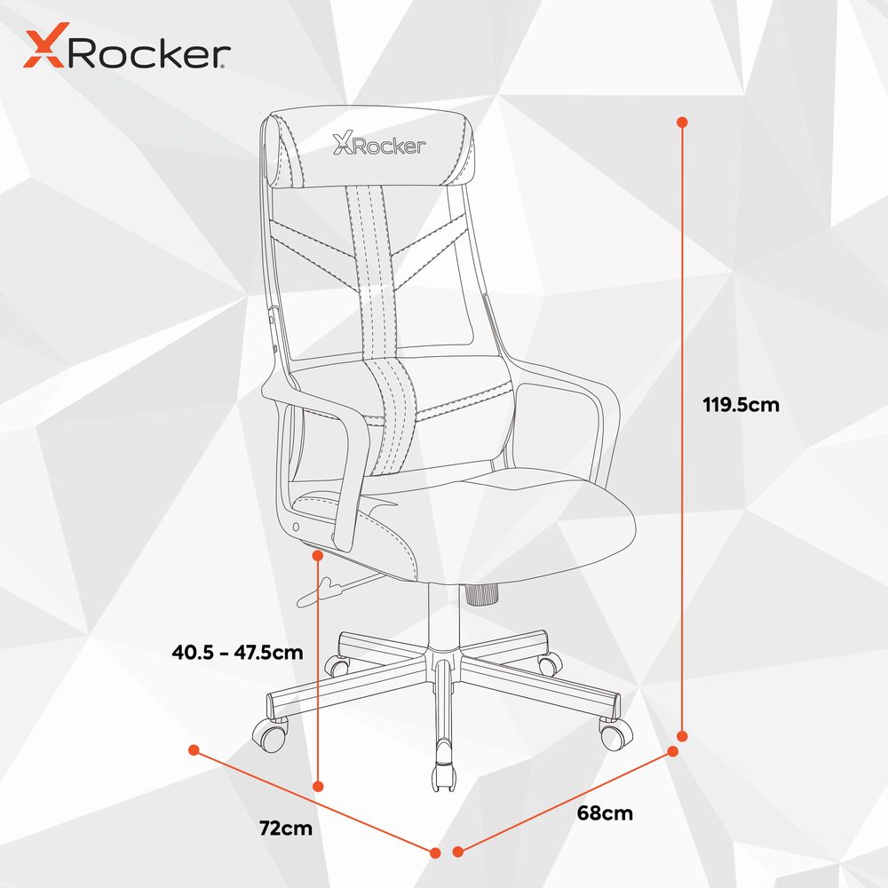 Helix Office PC Gaming Mesh Chair - Black