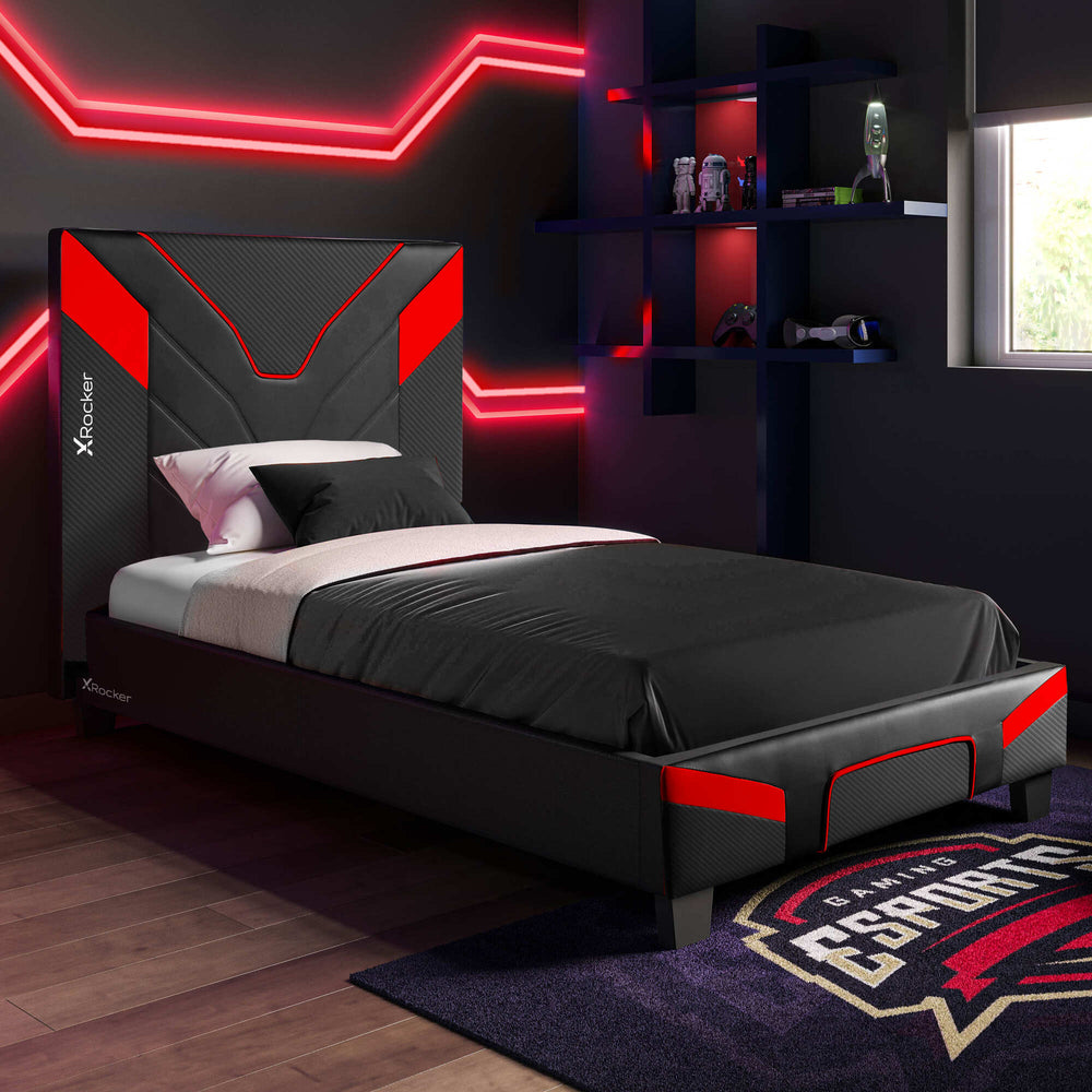 Cerberus MKII Gaming Bed in a Box - Carbon Red (3 Sizes)