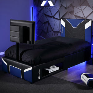 Cerberus Twist TV Gaming Bed - Blue
