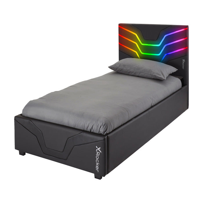 Cosmos RGB Single Ottoman Gaming Bed with LED Lighting