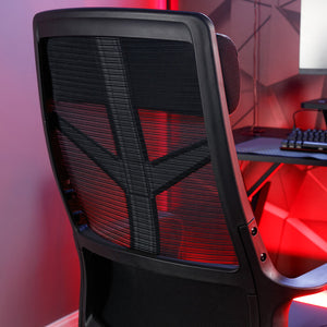 Helix Office PC Gaming Mesh Chair - Black