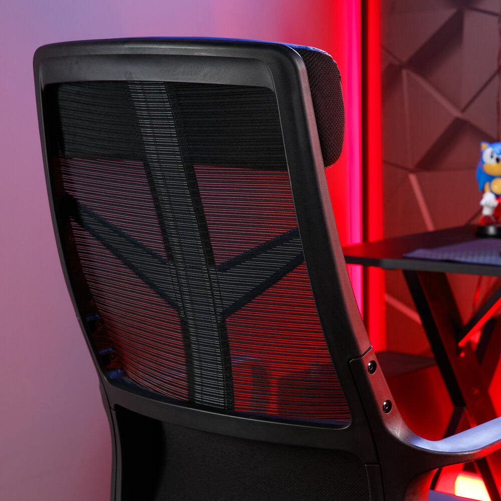 Helix Office PC Gaming Mesh Chair - Blue