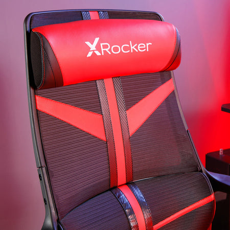 Helix Office PC Gaming Mesh Chair - Red