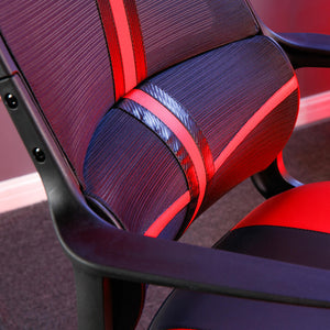 Helix Office PC Gaming Mesh Chair - Red