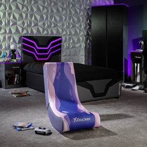 Video Rocker Floor Gaming Chair - Lava Pink