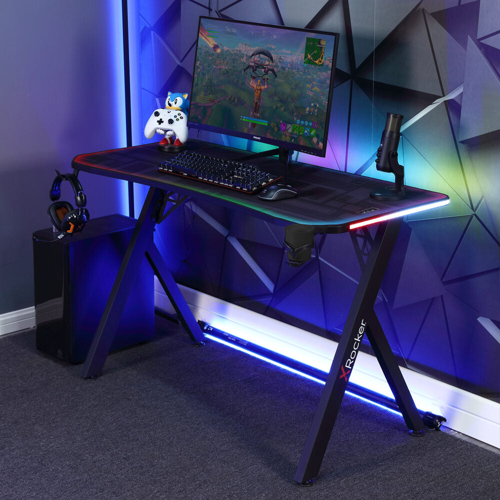 Lumio RGB Gaming Desk with FREE Mousepad