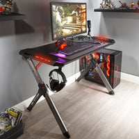 Lynx RGB PC Gaming Desk with LED Lights