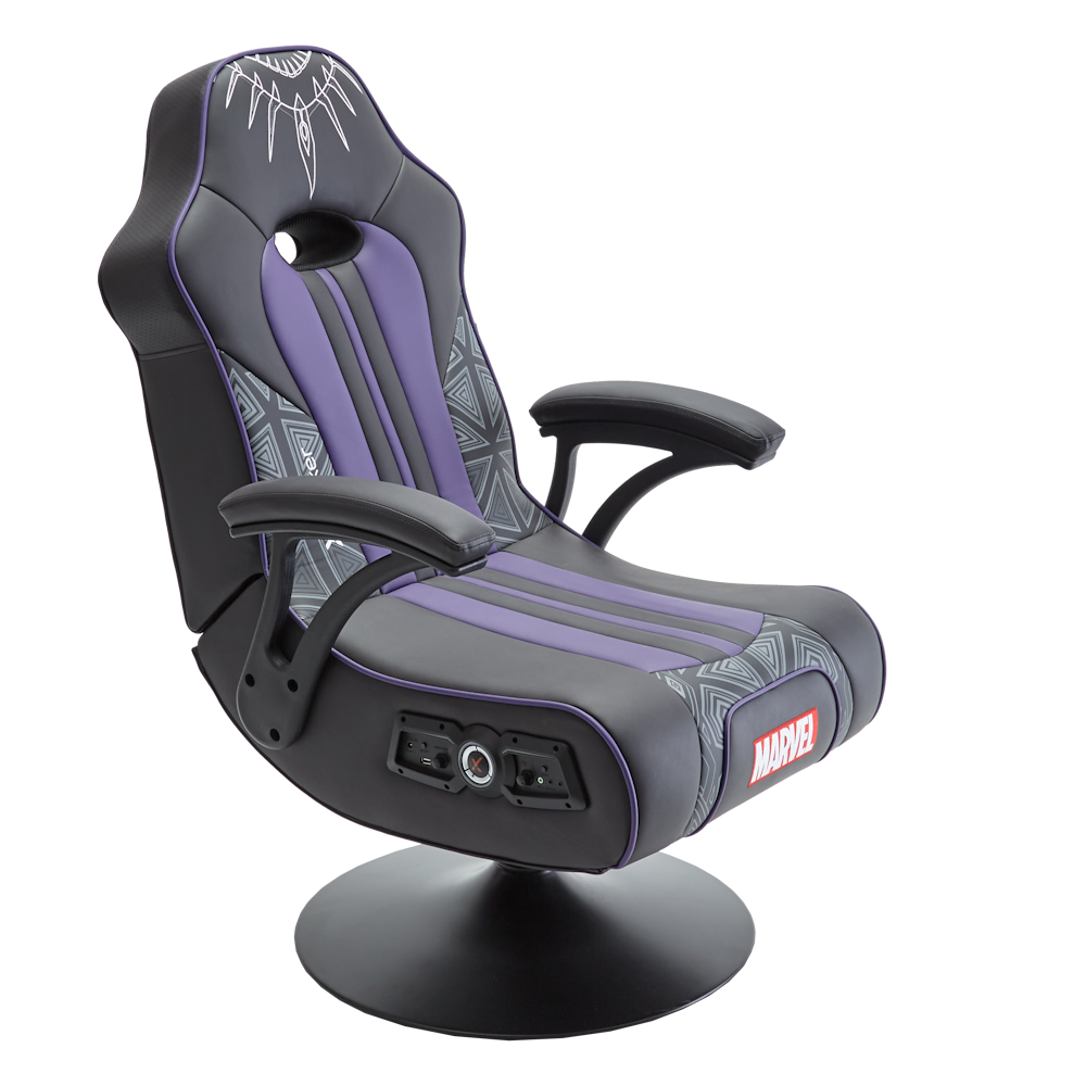 Official Marvel™ 2.1 Audio Gaming Chair - Black Panther - Elite Edition