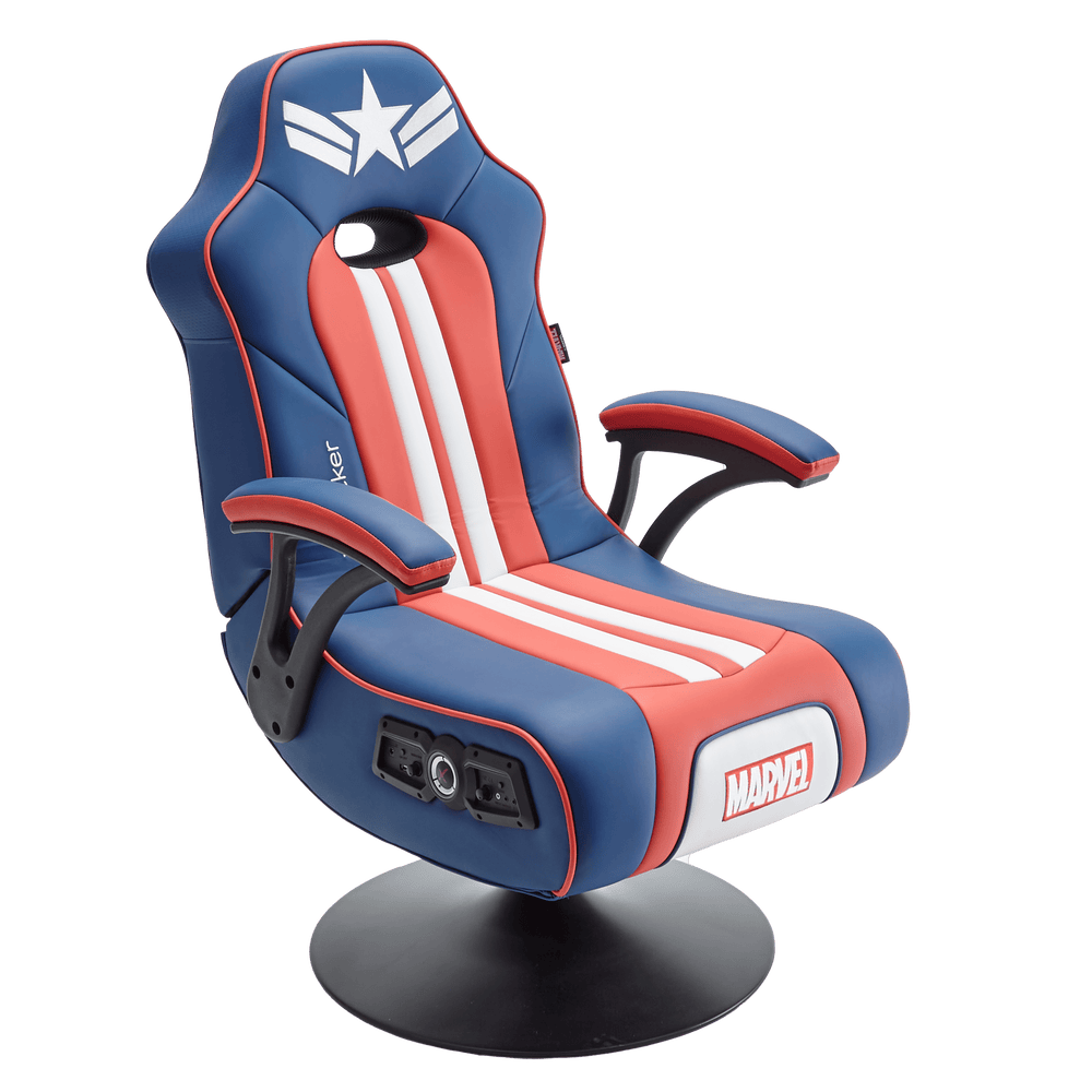 Official Marvel™ 2.1 Audio Gaming Chair - Captain America - Elite Edition