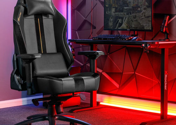 Onyx PC Office Ergonomic Gaming Chair - Black / Gold