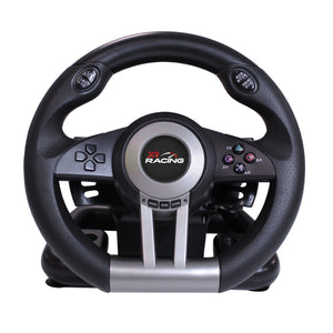 XR Racing Steering Wheel and Pedals for PC, PS4, Xbox One, Switch