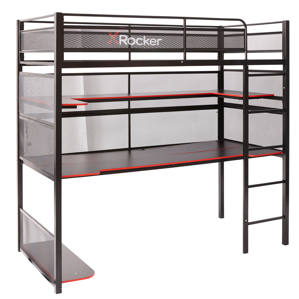 white background cutout image of the battlebunk gaming bed