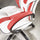 Maverick Ergonomic Office Gaming Chair- White/Red