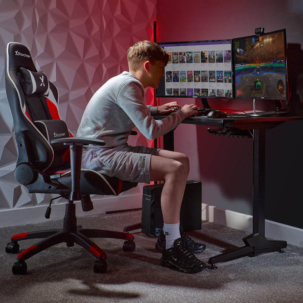 Agility Compact eSports Gaming Chair for Juniors - Red