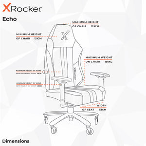 Echo XL Ergonomic Gaming Chair with X Cool Foam - Gold