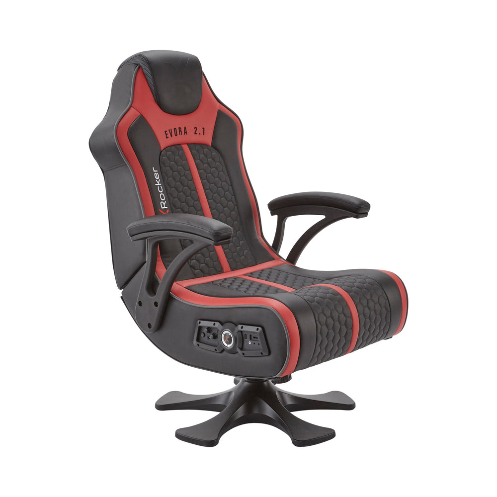 Gaming Chairs | EVORA 2.1 Audio Gaming Chair - BLACK / RED