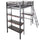 Fortress Gaming High Sleeper Bed with Shelves & Desk