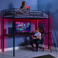 HQ High Sleeper Gaming Bed with Desk