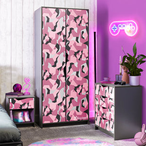 Hideout Camo Chest of 4 Drawers - Pink
