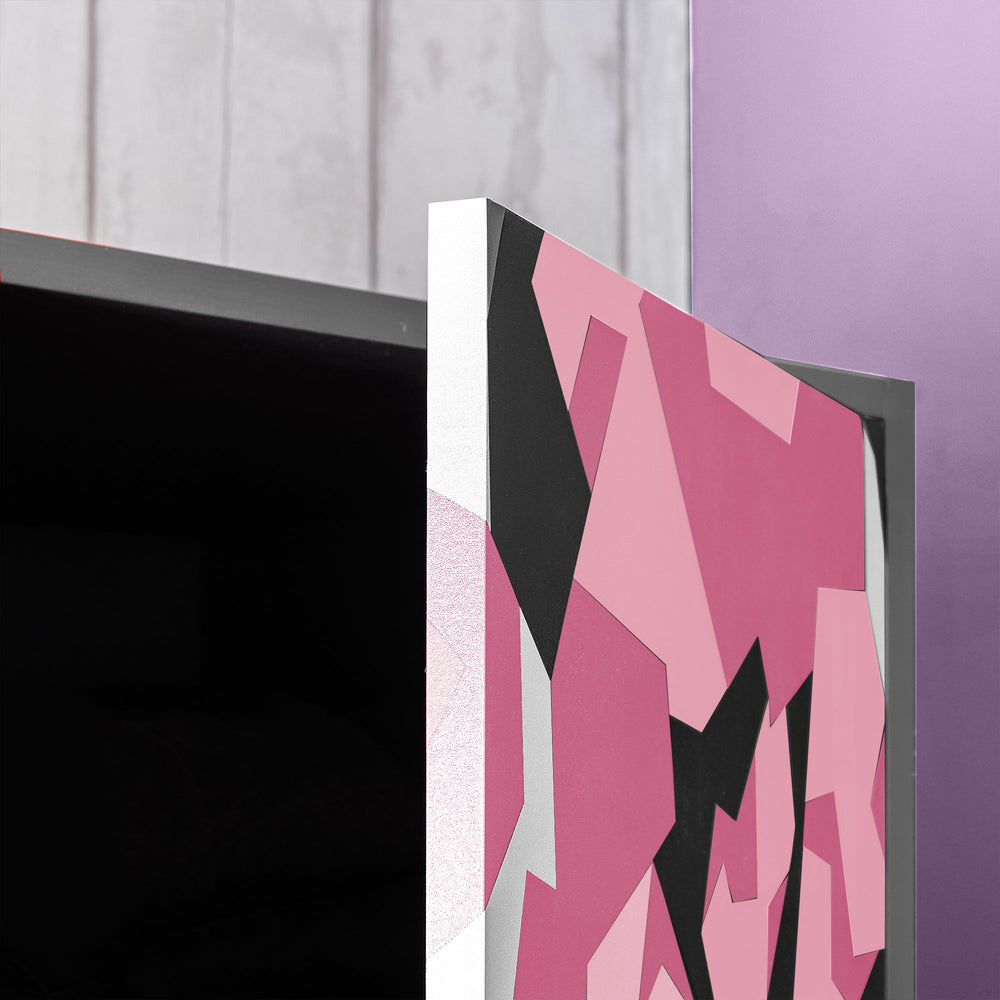 Hideout Camo 2 Door Wardrobe with Shelf - Pink