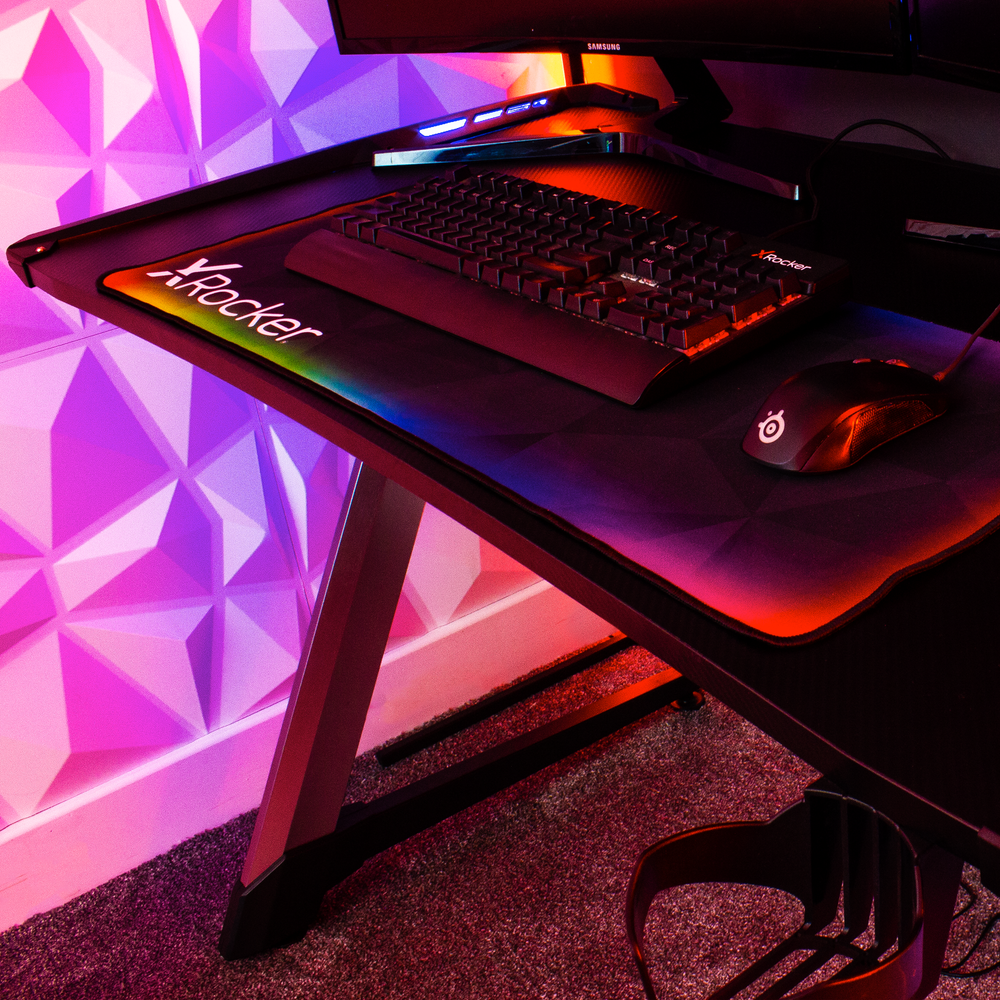 Lynx RGB Gaming Desk with LED Lights