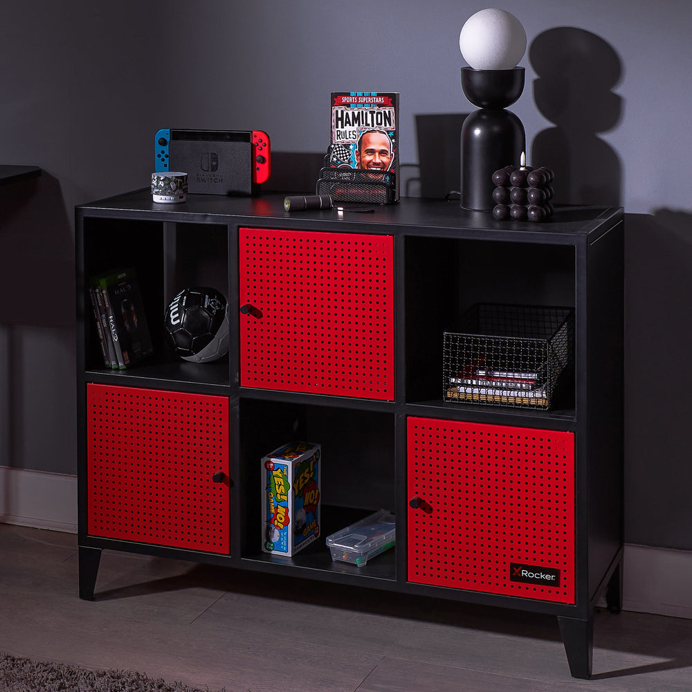 Mesh-Tek Wide 6 Cube Storage Cabinet