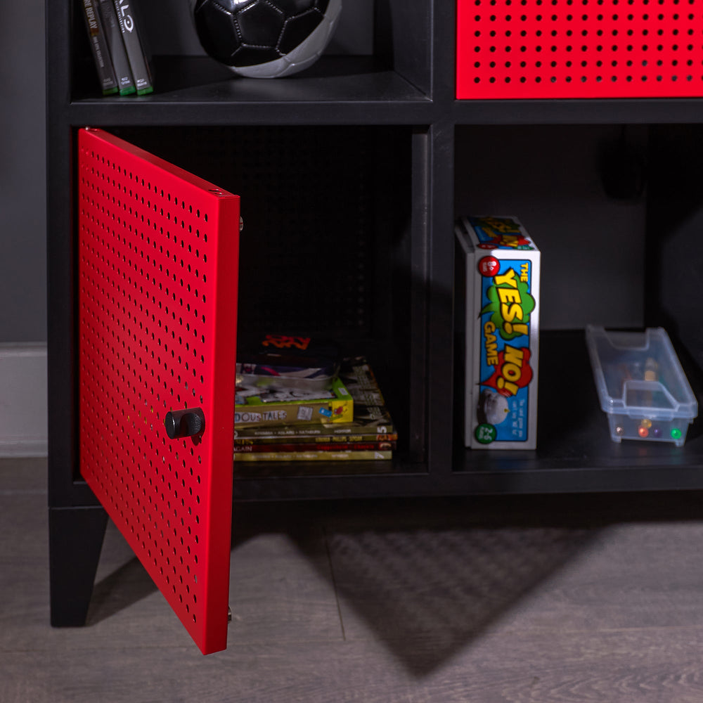 Mesh-Tek Wide 6 Cube Storage Cabinet