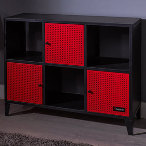 Mesh-Tek Wide 6 Cube Storage Cabinet