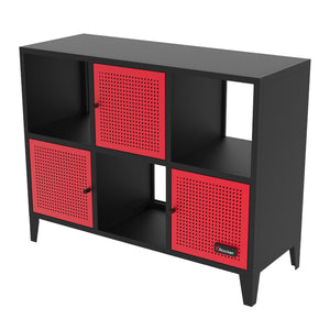 Mesh-Tek Wide 6 Cube Storage Cabinet