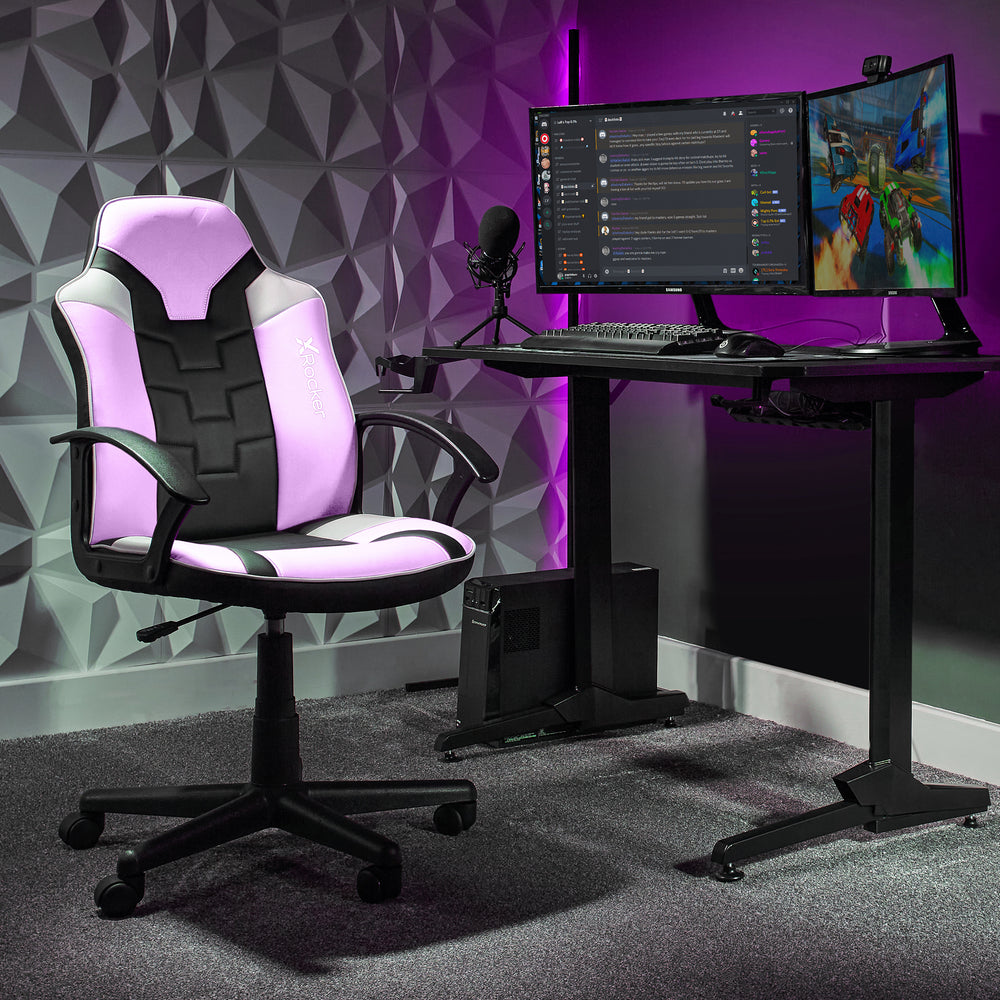 Saturn Mid-Back Office Chair - Pink