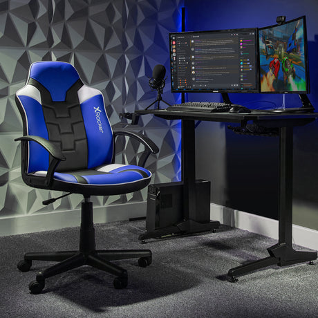 Saturn Mid-Back Office Chair - Blue