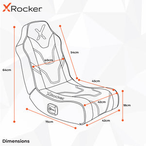 Shadow 2.0 Floor Rocker Gaming Chair - Red