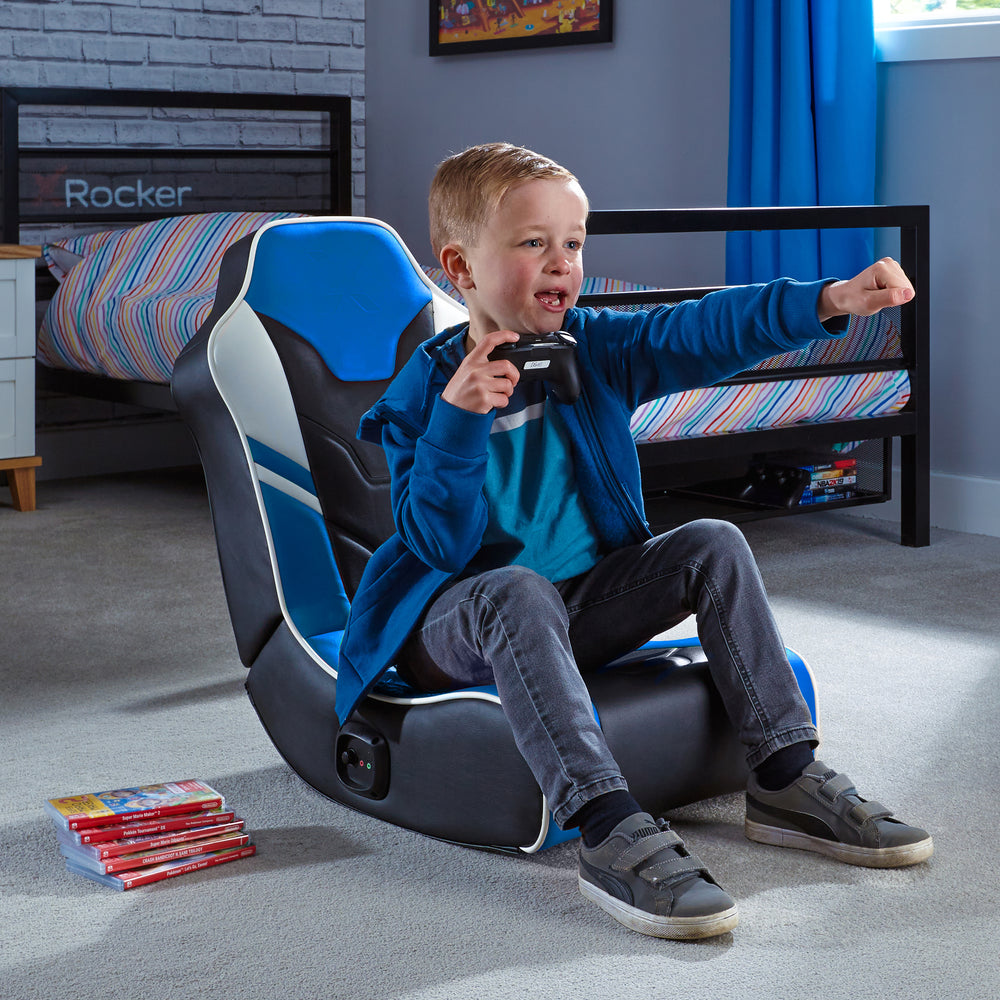 Shadow 2.0 Floor Rocker Gaming Chair - Blue