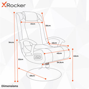 Veleno 2.1 Audio Pedestal Gaming Chair for Juniors