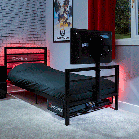 Basecamp Single TV Gaming Bed - Black